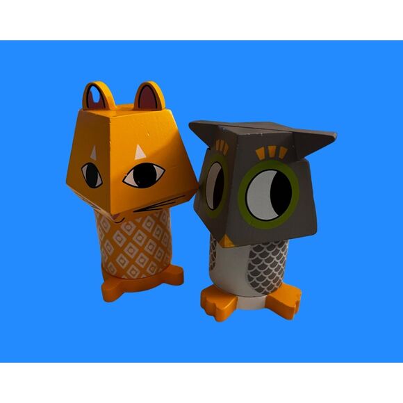 6 Manhattan Toy Mix And Match Magnetic Stacker Animals Fox Panda Elephant Bunny - Picture 4 of 7